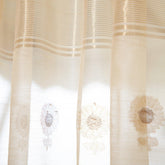 Chanderi Curtain, 9ft / 108 Inches, Buta, Off-white - Eyaas